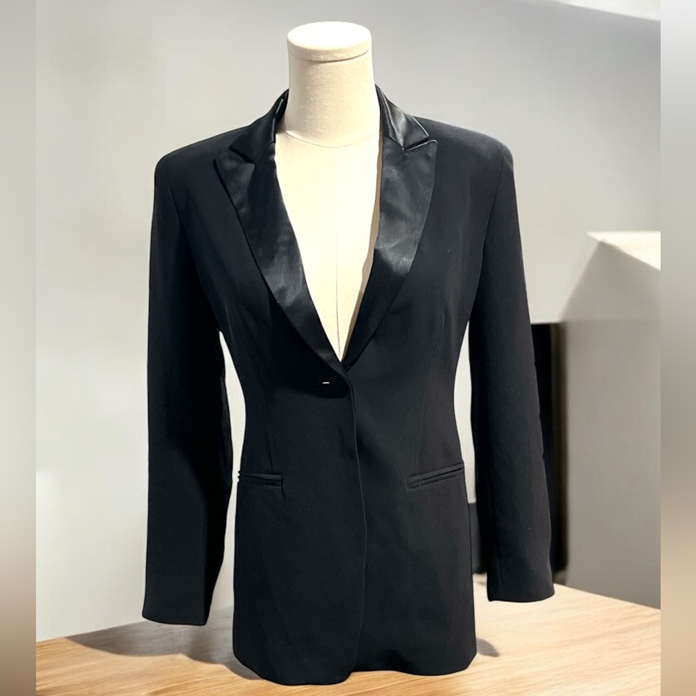 Jones New York Evening Collection Tuxedo Blazer Jacket Size 2P.
